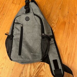 Gray Sling Bag for Men